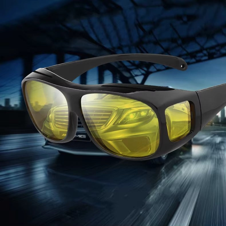 Lunettes de Conduite de Nuit à Verres Jaunes Antireflets