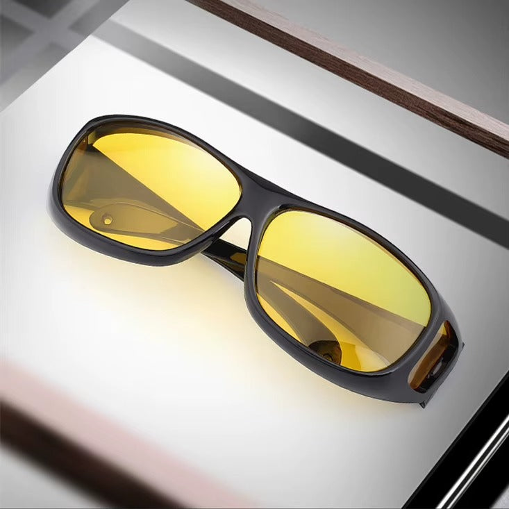 Lunettes de Conduite de Nuit à Verres Jaunes Antireflets