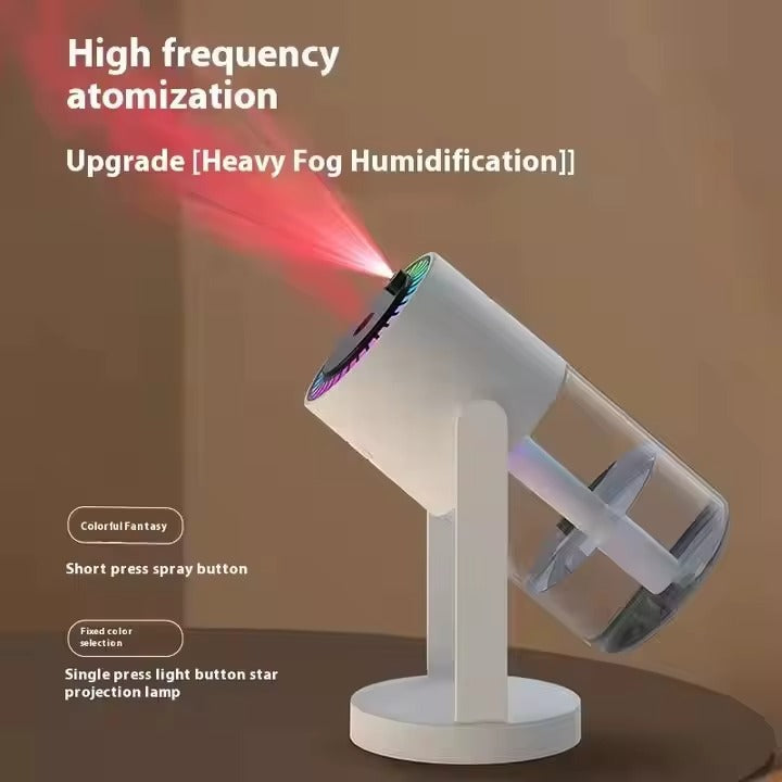 Humidificateur d’Air avec Projection LED 7 Couleurs