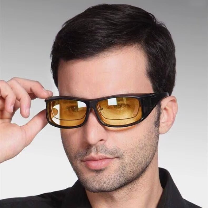 Lunettes de Conduite de Nuit à Verres Jaunes Antireflets